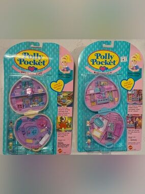 Rare 1994 Vintage Polly Pocket set of 2 New in Box
